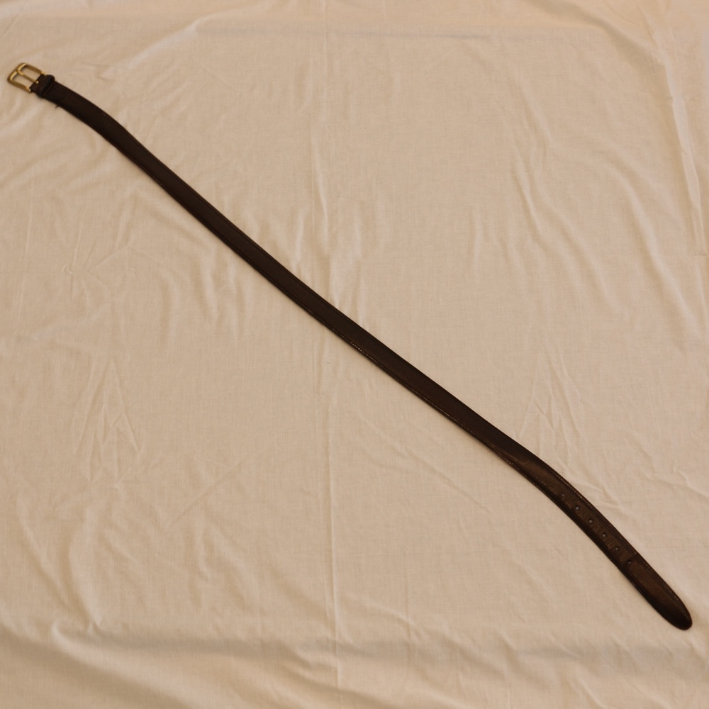 Men's Dark Brown Leather Belt